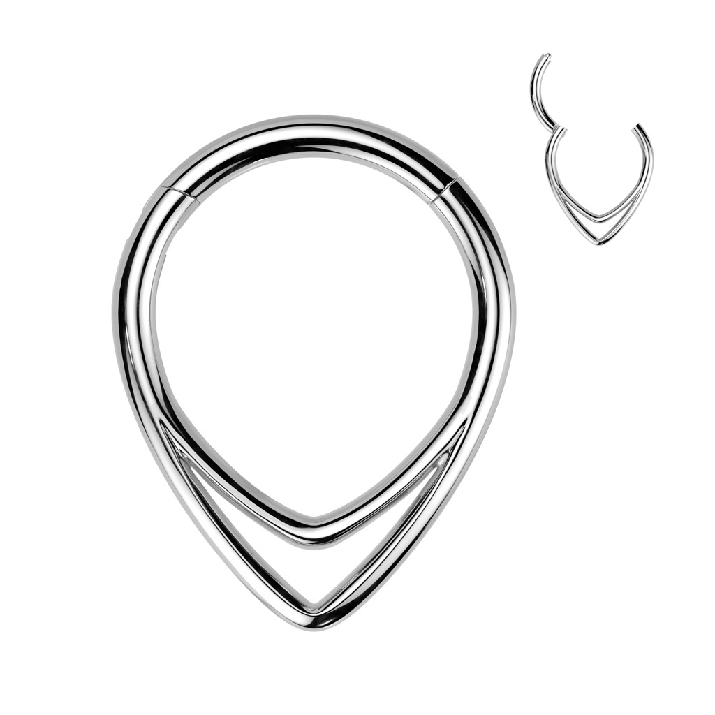 Šperky4U Piercing septum / helix / cartilage TITAN - TIT1328-1208