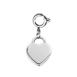 Šperky4U Ocelový přívěšek srdce s karabinou - KRP101