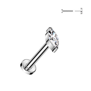 Levně Piercing do brady - PUSH IN labreta TITAN - TIT1411-1206