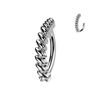 Levně Piercing do pupíku s ozdobným štítem - WP0091
