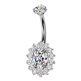 Levně Piercing do pupíku - TITAN - TIT1534-C