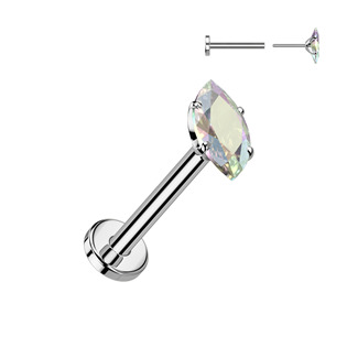 Levně Piercing do brady - PUSH IN labreta TITAN - TIT1542-AB