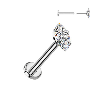 Levně Piercing do brady - PUSH IN labreta TITAN - TIT1542-C