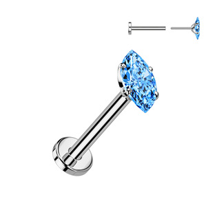 Levně Piercing do brady - PUSH IN labreta TITAN - TIT1542-Q