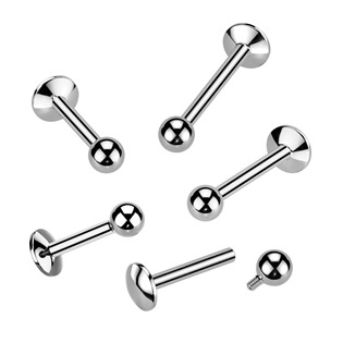 Levně Piercing do brady - labreta titan - TIT1530-12063