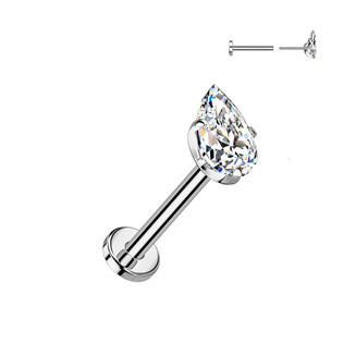 Levně Piercing do brady - PUSH IN labreta TITAN - TIT1541-C