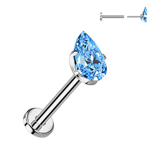 Levně Piercing do brady - PUSH IN labreta TITAN - TIT1541-Q