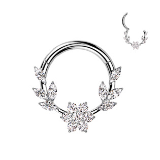 Levně Ocelový piercing - segment kruh - SG116-1208