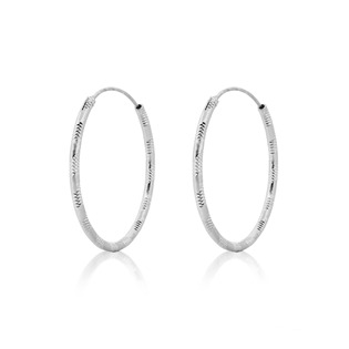 Levně NUBIS® Stříbrné náušnice kruhy 14 mm - NB-3069-14