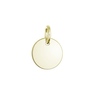 EVOLUTION GROUP CZ Pozlacený stříbrný přívěsek placička - 64092 yellow gold