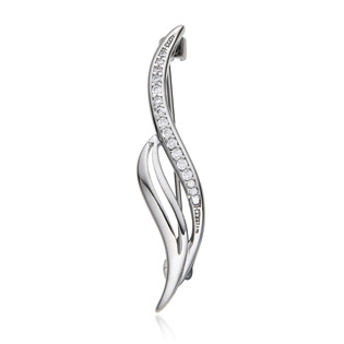 NUBIS® Stříbrná brož se zirkony - NB-8507