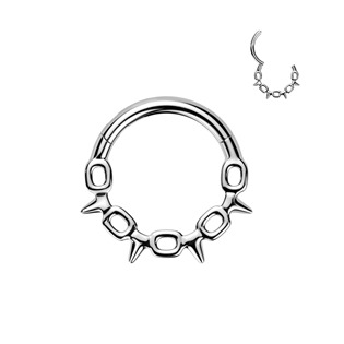 Levně Ocelový kruh - helix / cartilage / septum piercing - SG122-ST