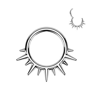 Levně Ocelový kruh - helix / cartilage / septum piercing - SG125-ST