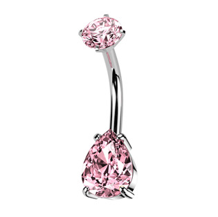 Levně Ocelový piercing do pupíku - BS1062-P