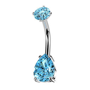 Levně Ocelový piercing do pupíku - BS1062-Q