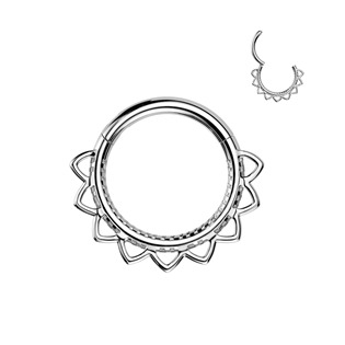 Levně Ocelový kruh - helix / cartilage / septum piercing - SG126-ST