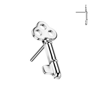 Levně Ozdobná část klíček k PUSH IN piercingu TITAN - TIT1532