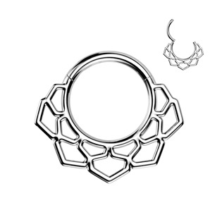Levně Ocelový kruh - helix / cartilage / septum piercing - SG127-ST