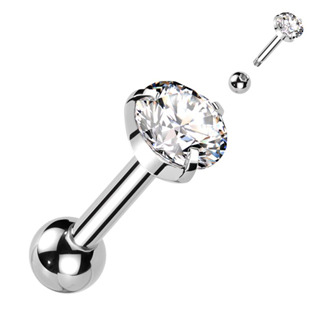 Levně Cartilage piercing do ucha se zirkonem - CP1012-5-C