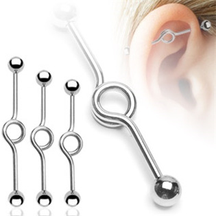 Levně Industrial piercing 1,6 x 38 mm - ID01002-38