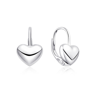 Levně NUBIS® Stříbrné dívčí náušnice srdíčka - DN-0092