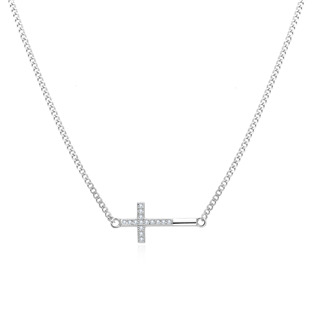 NUBIS® Stříbrný náhrdelník křížek - NB-2161