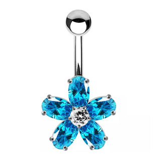 Levně Stříbrný piercing do pupíku - BP5003-Q