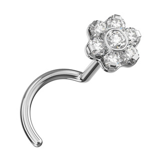 Levně Piercing do nosu kytička TITAN - TIT1585
