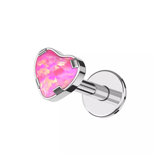 Levně Piercing do brady - labreta titan, opál - TIT1587-OP22
