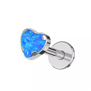 Levně Piercing do brady - labreta titan, opál - TIT1587-OP05