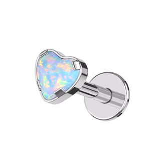 Levně Piercing do brady - labreta titan, opál - TIT1587-OP17