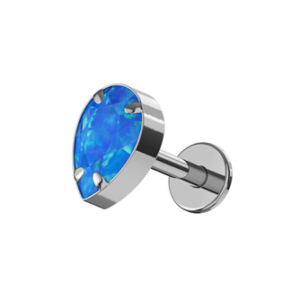Levně Piercing do brady - labreta titan, opál - TIT1588-OP05