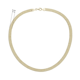 EG1734-45 Elegantní náhrdelník pozlacený, délka 45 cm