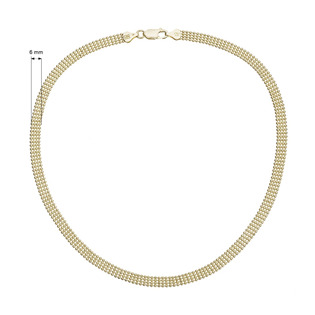 EG1738 Elegantní náhrdelník pozlacený, délka 43 cm