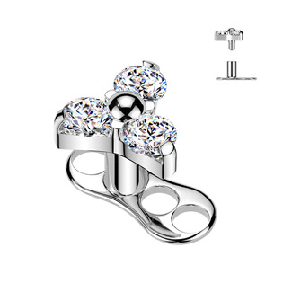 Levně Kompletní microdermal piercing TITAN - MD051