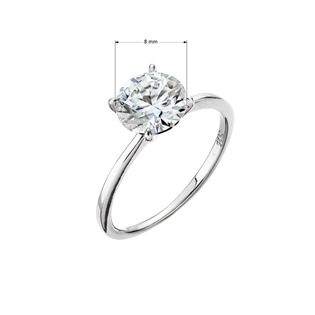 EG1900-59 Stříbrný prsten ELEN moissanite