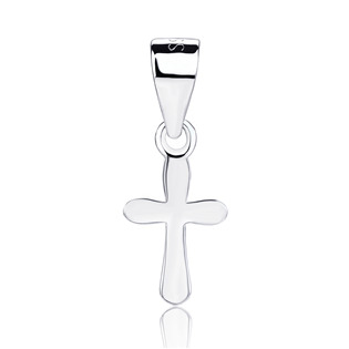 Levně NUBIS® Drobný stříbrný přívěsek křížek - NB-4596