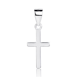 Levně NUBIS® Drobný stříbrný přívěsek křížek - NB-4599