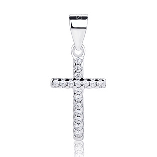Levně NUBIS® Drobný stříbrný přívěšek křížek - NB-4594
