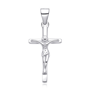 NUBIS® Stříbrný přívěšek kříž s Ježíšem - NB-4590