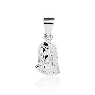 Levně EVOLUTION GROUP CZ Stříbrný přívěsek madailon Madonka - NB-4617