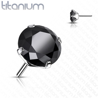TIT1148K-020 Kamínek k PUSH IN piercingu TITAN