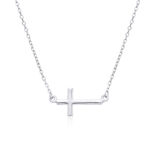 NUBIS® Stříbrný náhrdelník kříž - NB-2441