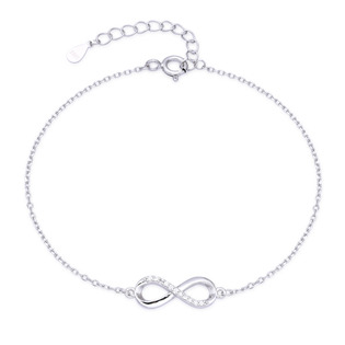 NUBIS® Stříbrný náramek nekonečno - NB-1323