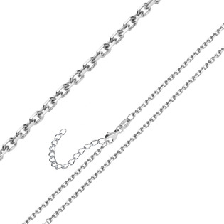 NUBIS® Stříbrný řetízek očkový ANKER, tl. 1,3 mm - NB-7055-60