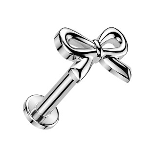 Levně Labreta / piercing do ucha - mašlička - LB0045ST-1206