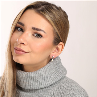 EG9187-GD Stříbrné pozlacené náušnice