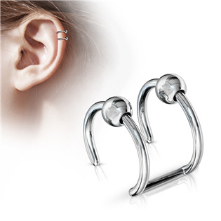Levně Falešný piercing do ucha - FP01157