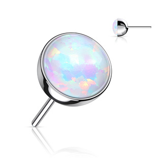 Levně Kamínek opál k PUSH IN piercingu TITAN - TIT1149-OP17-020