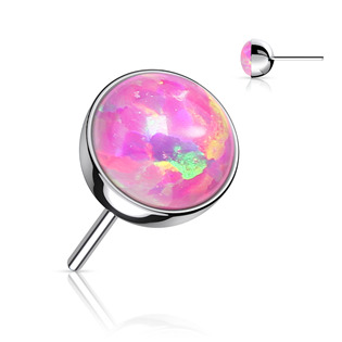 Levně Kamínek opál k PUSH IN piercingu TITAN - TIT1149-OP22-020